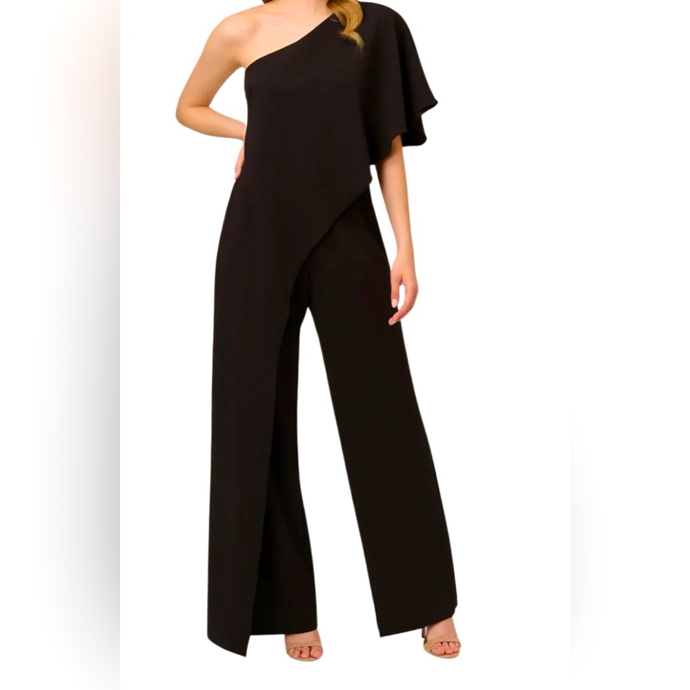 Adrianna Papell Black Wide Leg Jumpsuit